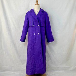 Vintage 80s Purple Trench Coat